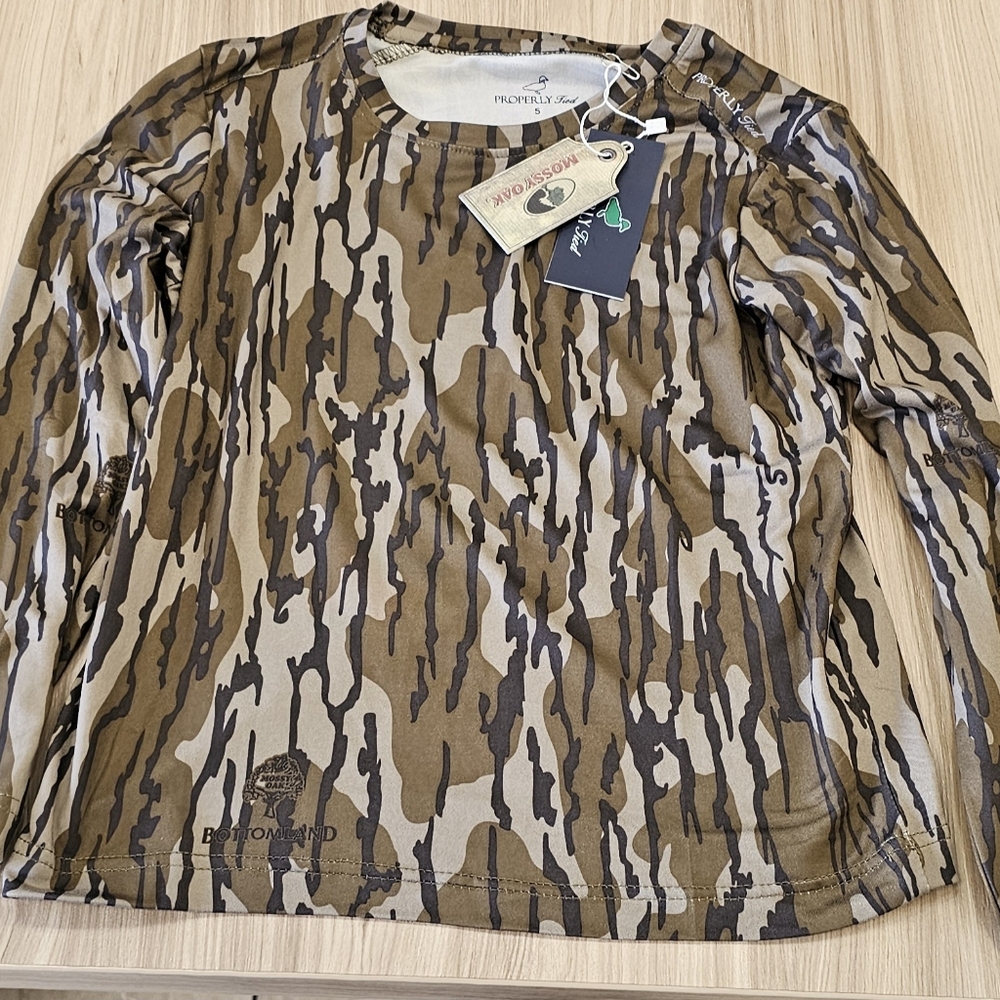Properly Tied Ravine Tee LS Mossy Oak Original Bottomland Performance